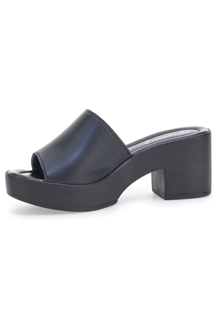 Ciabatte con tacco Neri Pittarello Love 3174