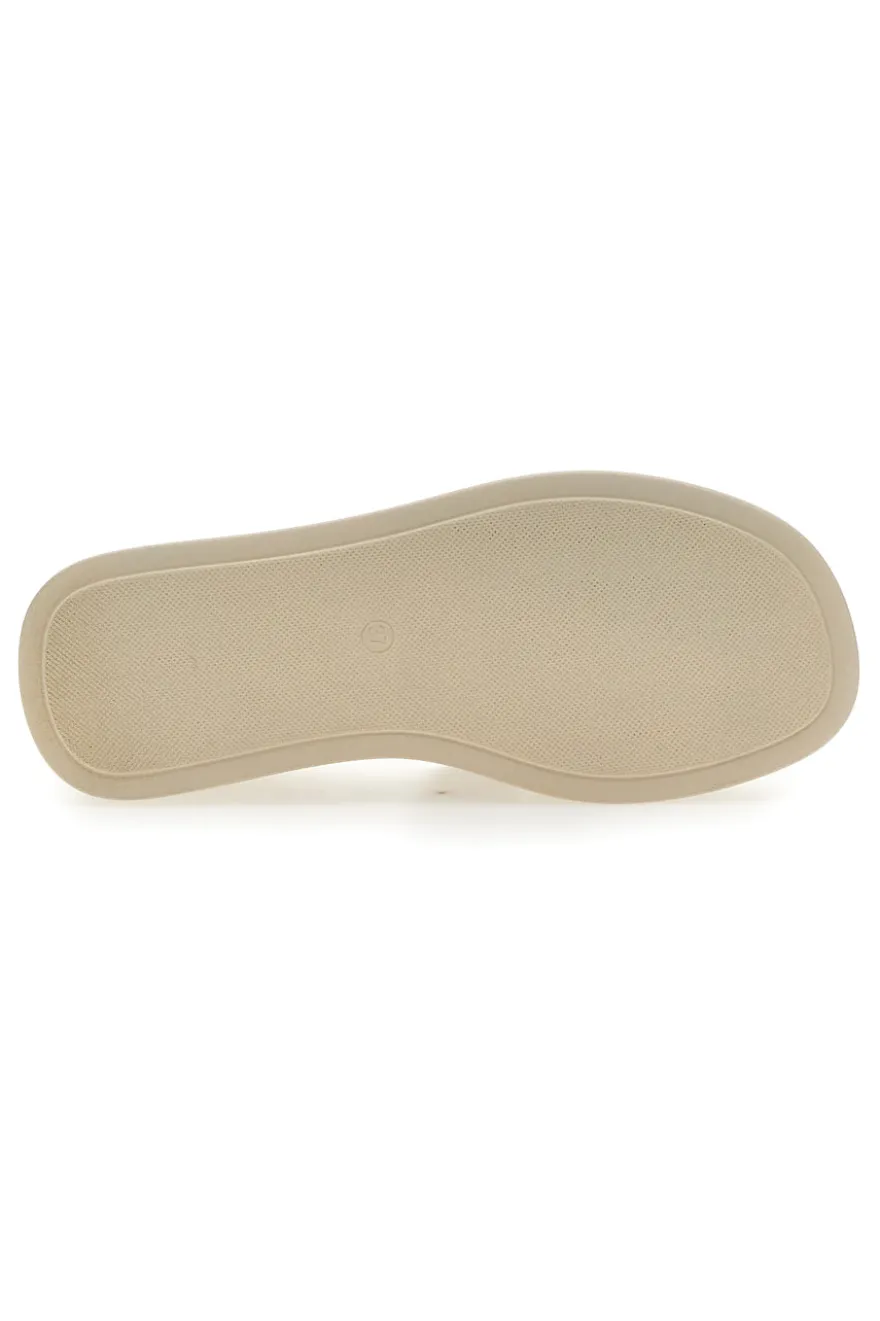 Ciabatte con Zeppa Beige Rock'n Doll 390275