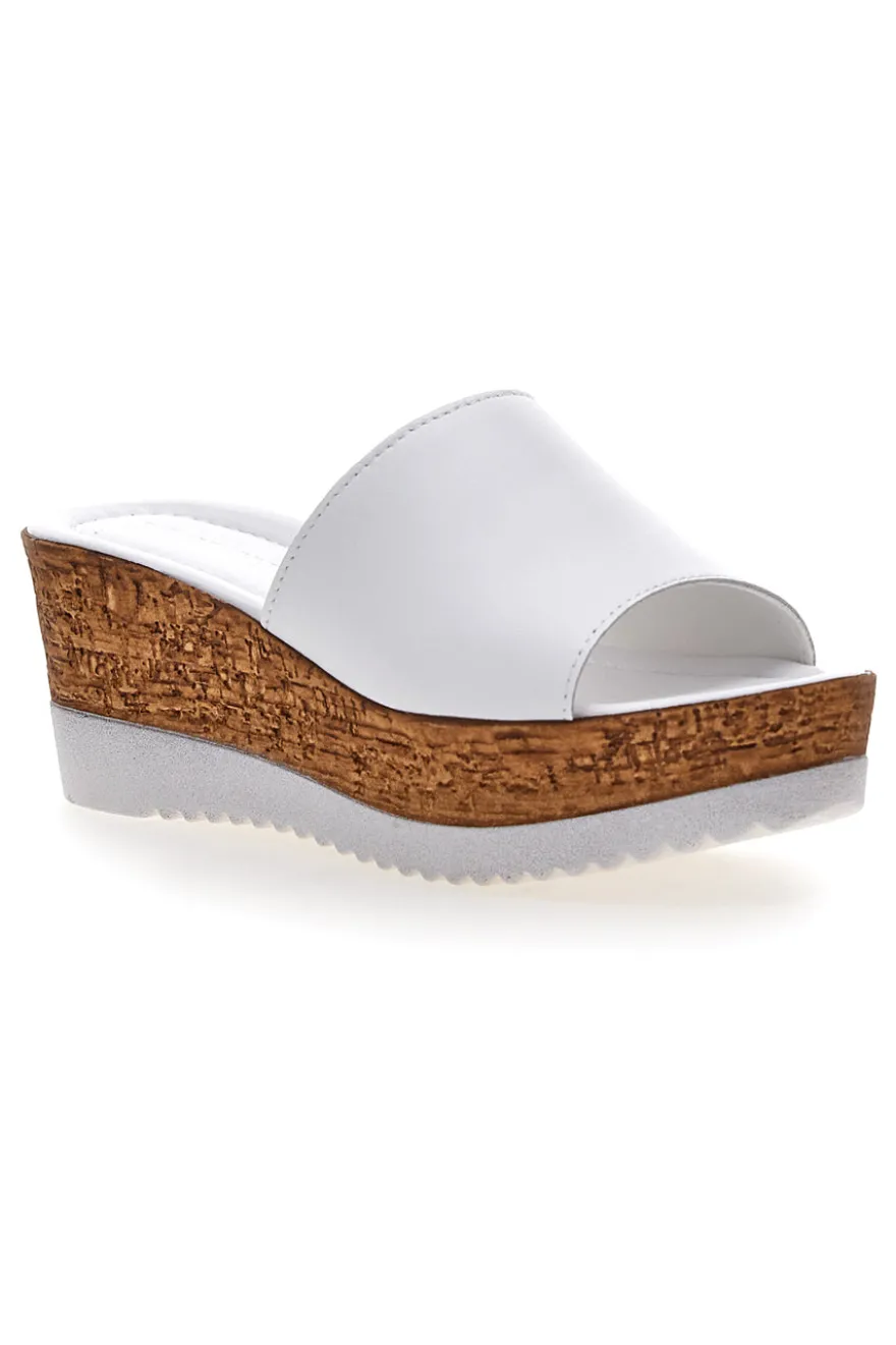Ciabatte con Zeppa Bianche Pittarello Love 2800