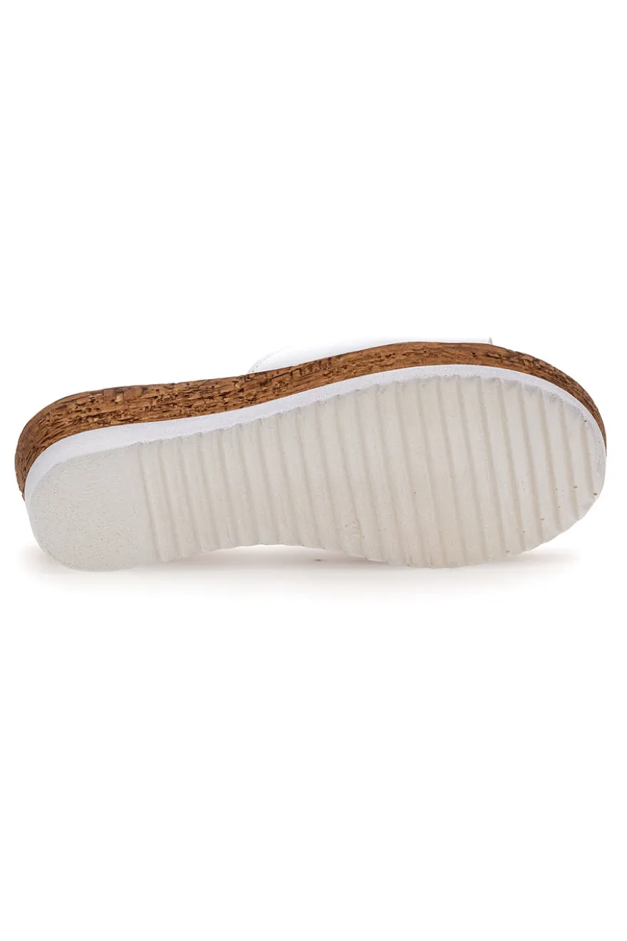 Ciabatte con Zeppa Bianche Pittarello Love 2800