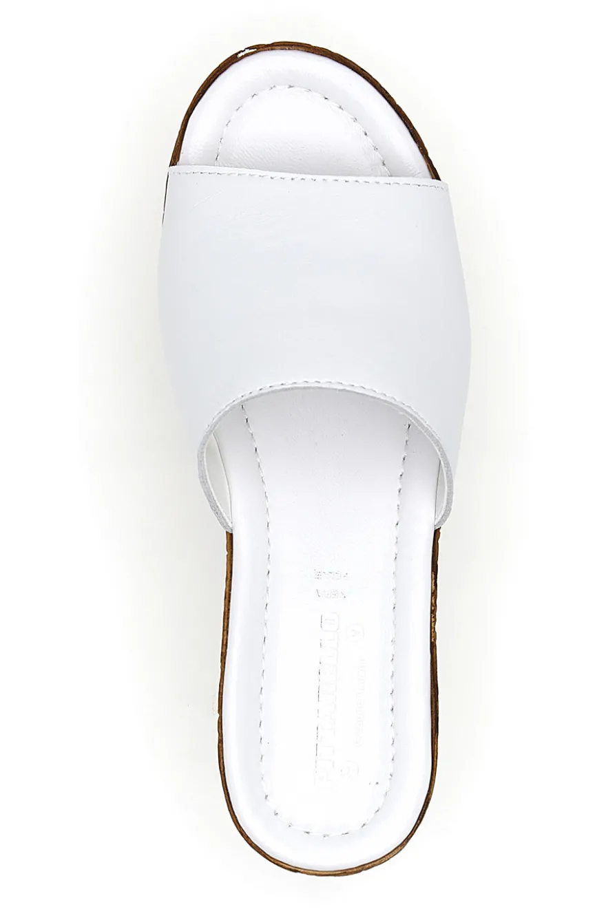 Ciabatte con Zeppa Bianche Pittarello Love 2800