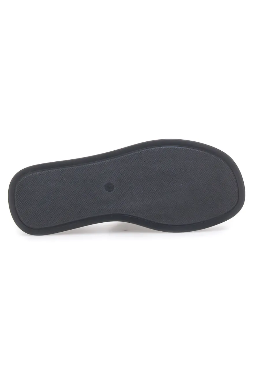 Ciabatte con zeppa neri minimal Rock'n Doll H3T9027