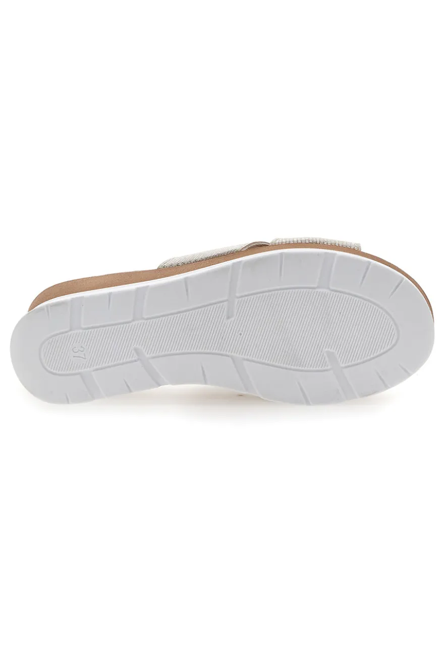 Ciabatte con Zeppa Platino Plocadi 11072411