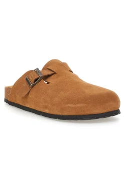Ciabatte cuoio con fibbia in vera pelle Pittarello Tierra 335A013PR