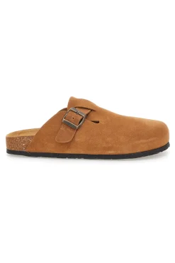 Ciabatte cuoio con fibbia in vera pelle Pittarello Tierra 335A013PR