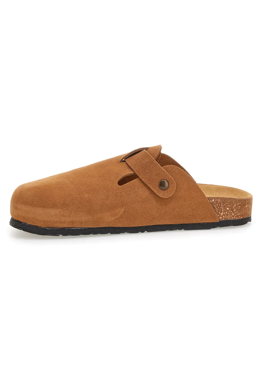 Ciabatte cuoio con fibbia in vera pelle Pittarello Tierra 335A013PR