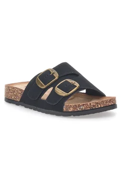 Ciabatte da donna nere con doppia fibbia Pittarello FC2084J1