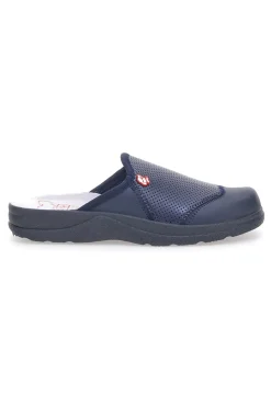 Ciabatte da Lavoro Blu Vera Pelle MR Chef 641