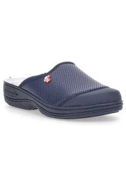 Ciabatte Da Lavoror Mrs Chef 553 Blu Vera Pelle