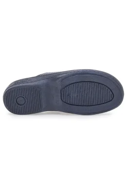 Ciabatte Da Lavoror Mrs Chef 553 Blu Vera Pelle