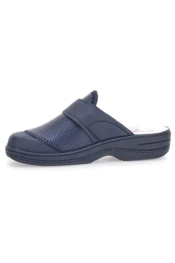 Ciabatte Da Lavoror Mrs Chef 1568 Blu Vera Pelle
