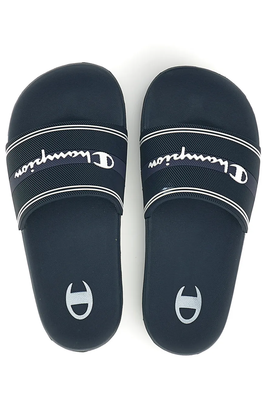 Ciabatte da piscina blu con fascia Champion Jambiani U PS