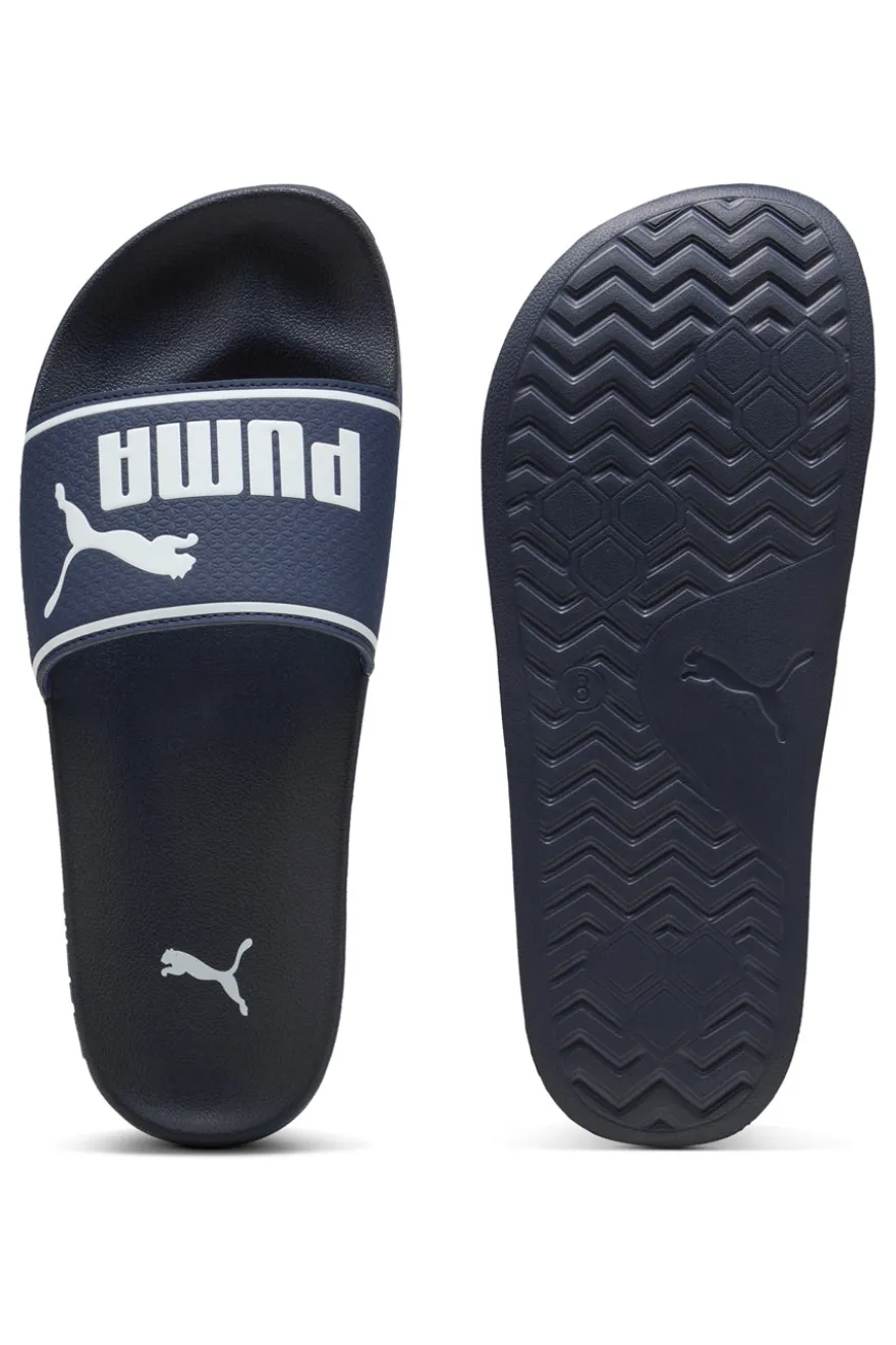 Ciabatte da Piscina blu scuro con logo a contrasto Puma Leadcat 2.0