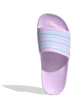 Ciabatte da Piscina lilla con strisce Adidas Adilette Aqua