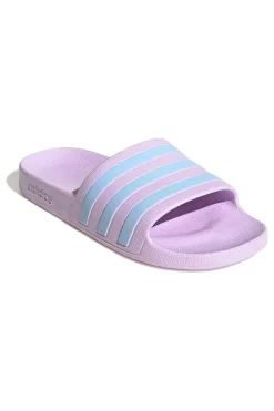 Ciabatte da Piscina lilla con strisce Adidas Adilette Aqua