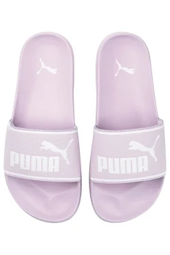 Ciabatte da piscina lilla con fascia imbottita e plantare sagomato Puma Leadcat 2.0
