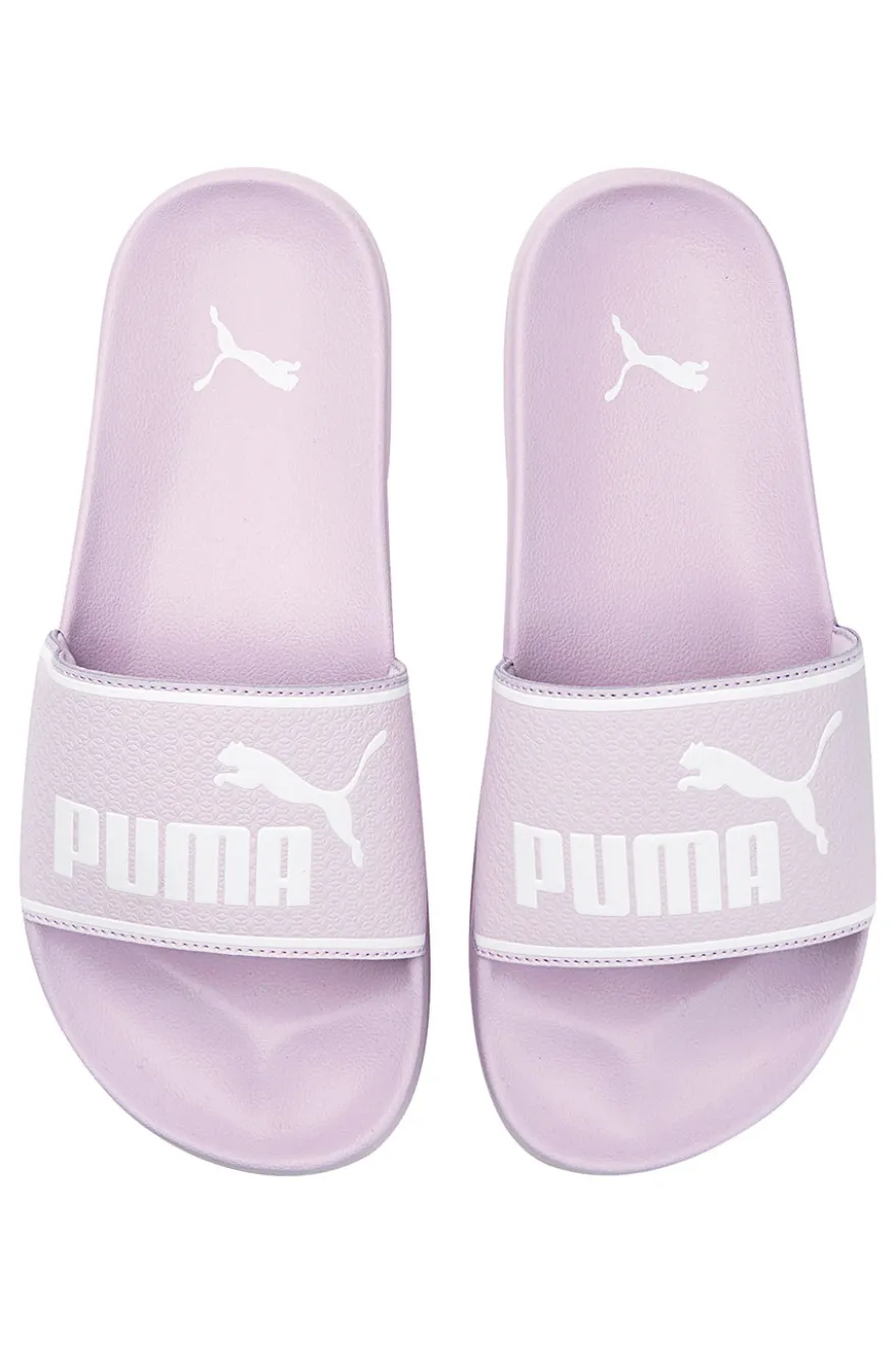 Ciabatte da piscina lilla con fascia imbottita e plantare sagomato Puma Leadcat 2.0