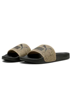 Ciabatte da Piscina nere con fascia animalier Puma Leadcat 2.0 Topcat