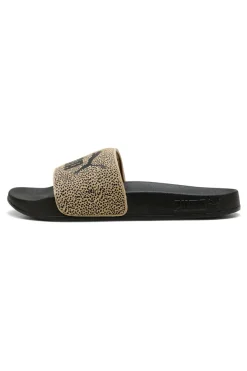 Ciabatte da Piscina nere con fascia animalier Puma Leadcat 2.0 Topcat