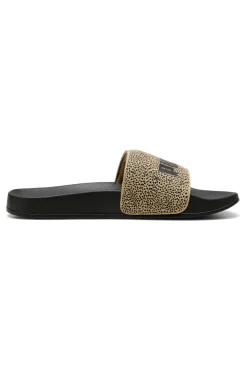 Ciabatte da Piscina nere con fascia animalier Puma Leadcat 2.0 Topcat