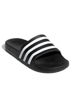 Ciabatte da Piscina nere con strisce Adidas Adilette Aqua