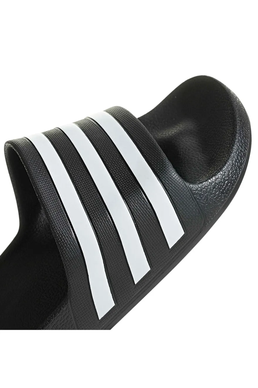 Ciabatte da Piscina nere con strisce Adidas Adilette Aqua