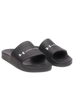 Ciabatte da piscina nere con fascia logata Under armour 6007533 001