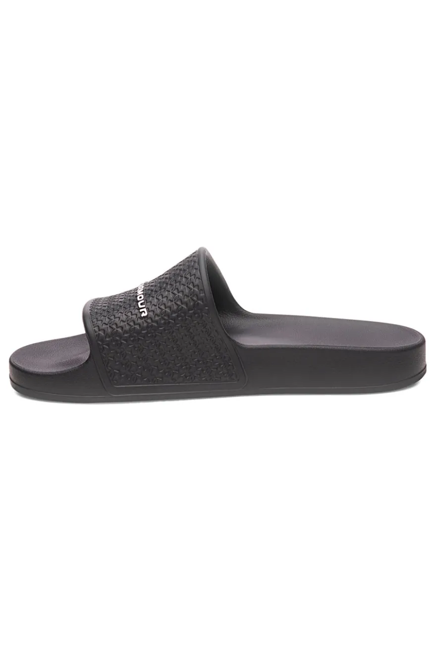 Ciabatte da piscina nere con fascia logata Under armour 6007528 001