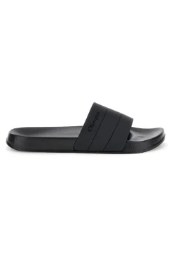 Ciabatte da piscina nero con fascia logata Champion All American Box Slide