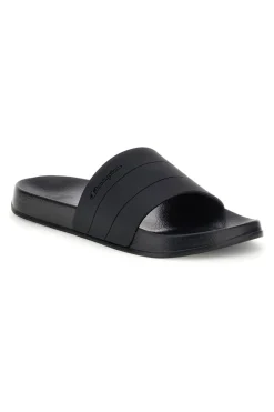 Ciabatte da piscina nero con fascia logata Champion All American Box Slide