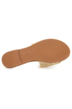 Ciabatte Flat Beige Fun Beach 470