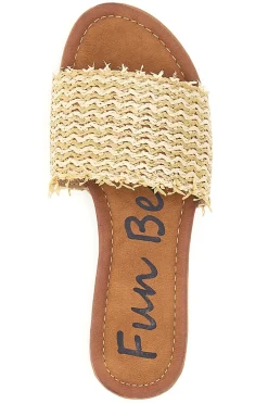 Ciabatte Flat Beige Fun Beach 470
