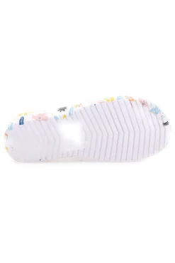 Ciabatte floreali viola multicolor fascia incrociata 2T2L 711