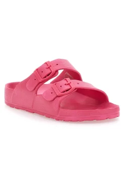 Ciabatte Fucsia Con Doppia Fibbia 2T2L 726