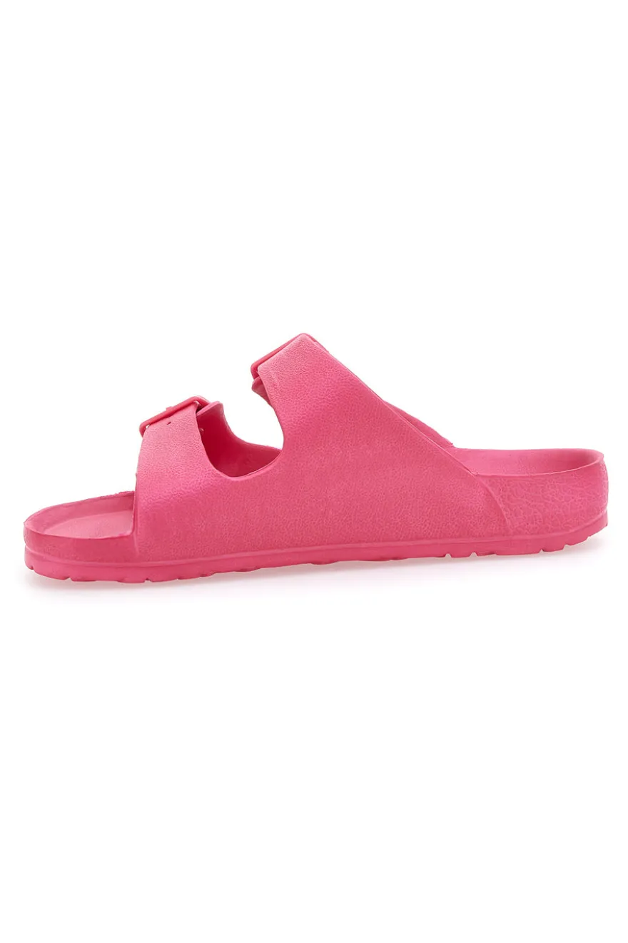 Ciabatte Fucsia Con Doppia Fibbia 2T2L 726