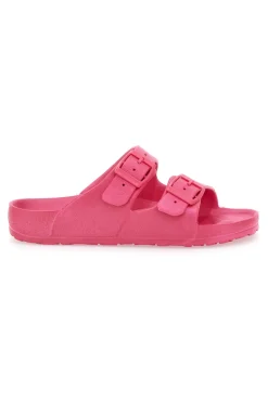 Ciabatte Fucsia Con Doppia Fibbia 2T2L 726