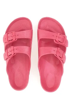 Ciabatte Fucsia Con Doppia Fibbia 2T2L 726