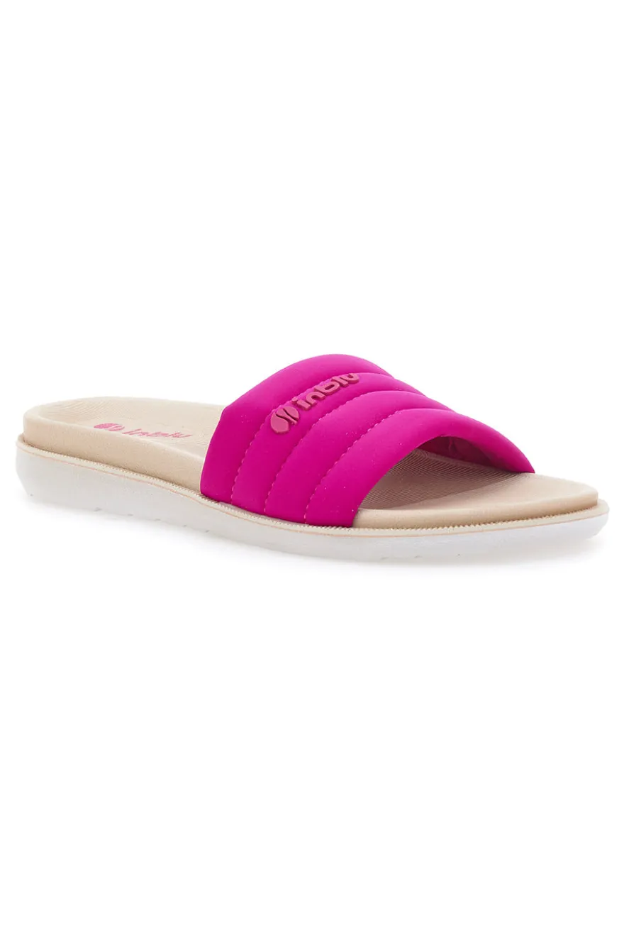 Ciabatte fucsia con fascia imbottita e Dual Density Inblu 3SF
