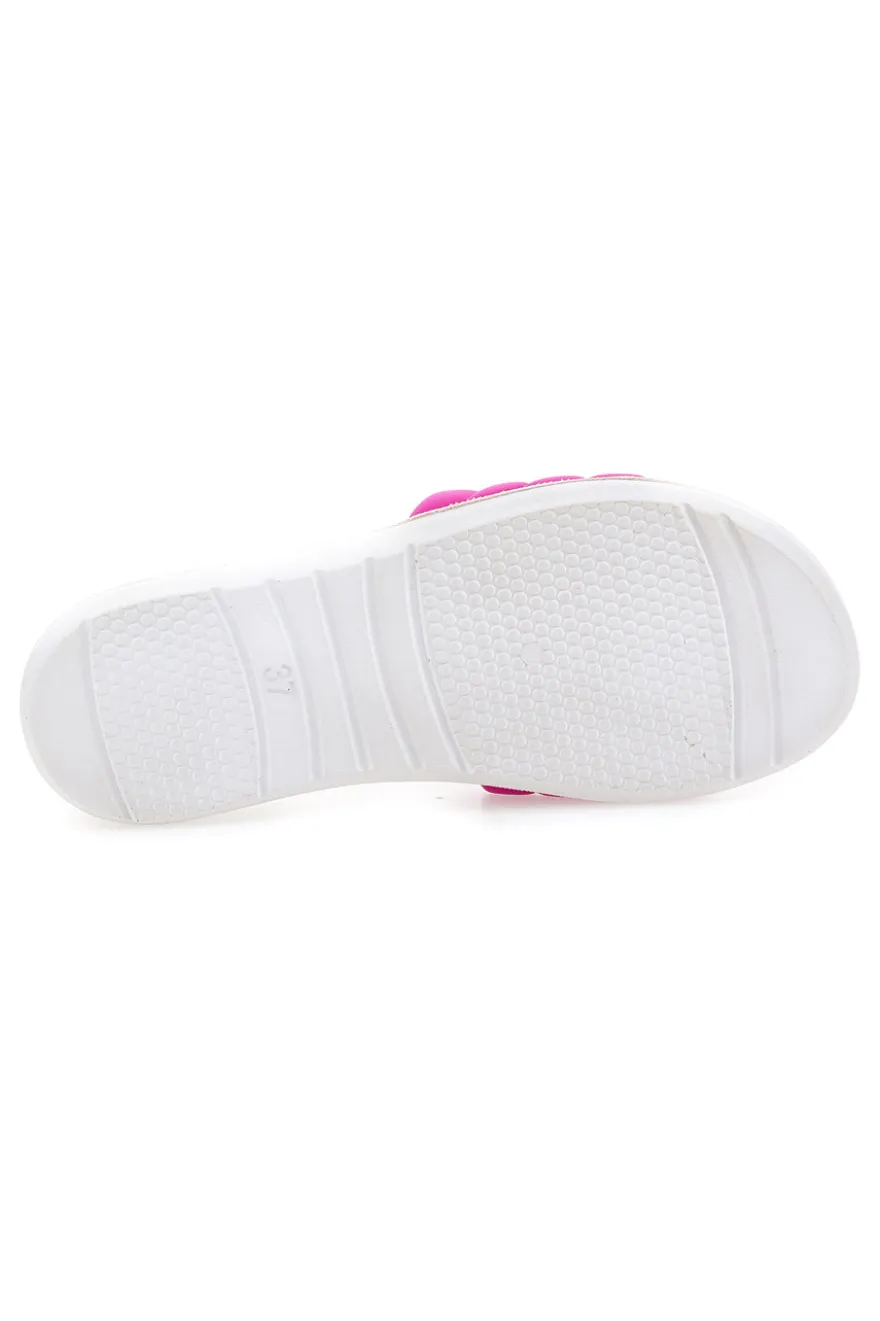 Ciabatte fucsia con fascia imbottita e Dual Density Inblu 3SF