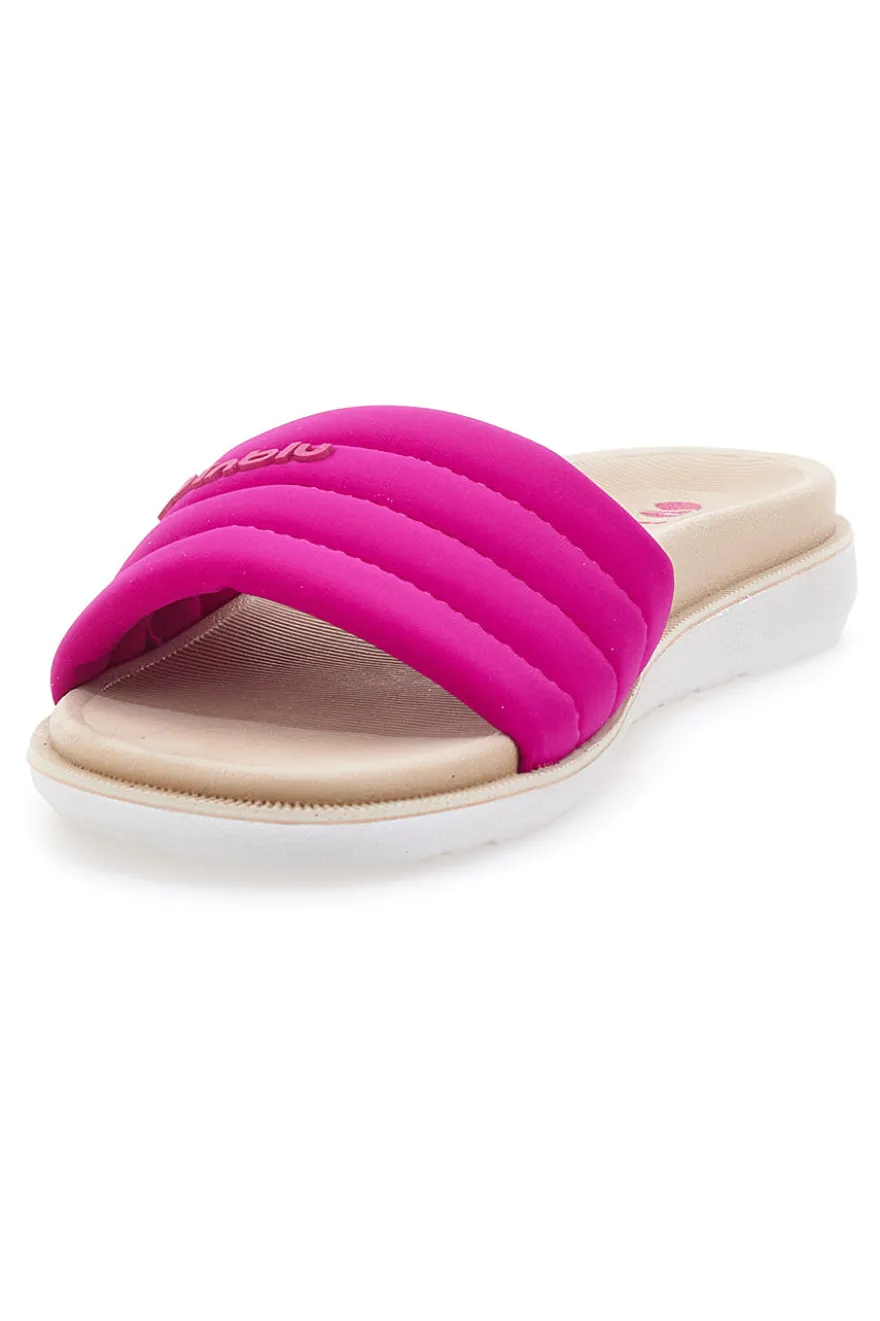 Ciabatte fucsia con fascia imbottita e Dual Density Inblu 3SF