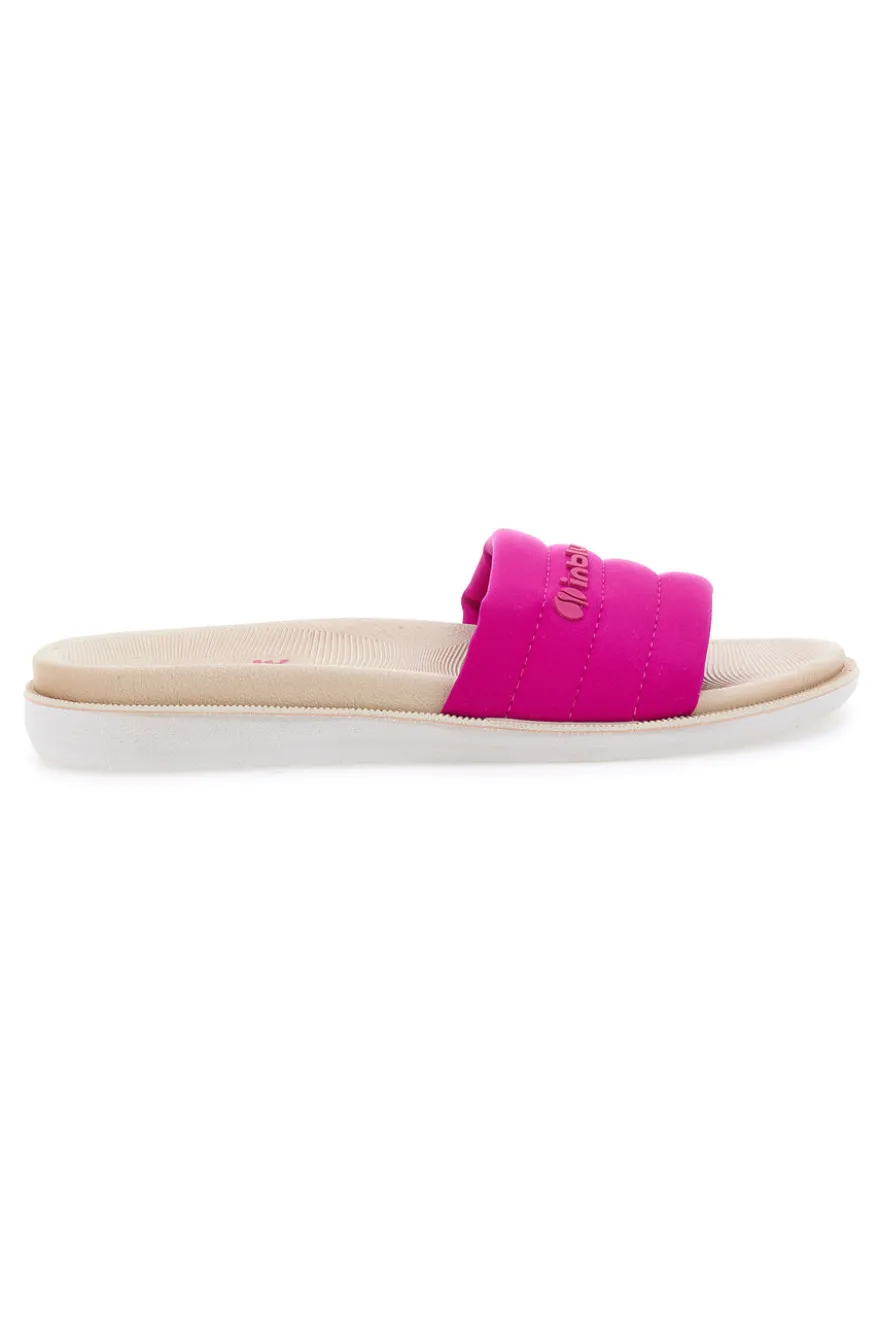 Ciabatte fucsia con fascia imbottita e Dual Density Inblu 3SF