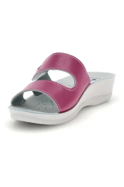 Ciabatte fucsia e bianche con plantare anatomico Inblu 63 VR