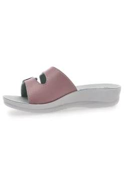 Ciabatte Fuxia e Bianche con Sottopiede in Pelle INBLU' 62 VR