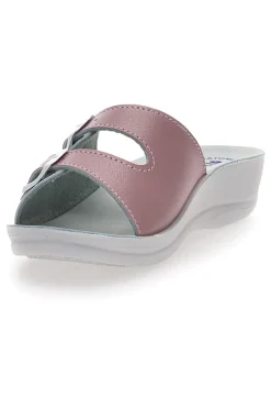 Ciabatte Fuxia e Bianche con Sottopiede in Pelle INBLU' 62 VR