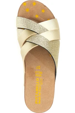 Ciabatte Gold con Glitter Pittarello Bio 293520