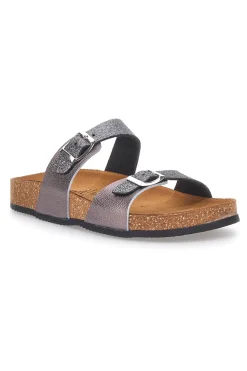 Ciabatte Grigie con Doppia Fibbia PITTARELLO TIERRA 335A006SR
