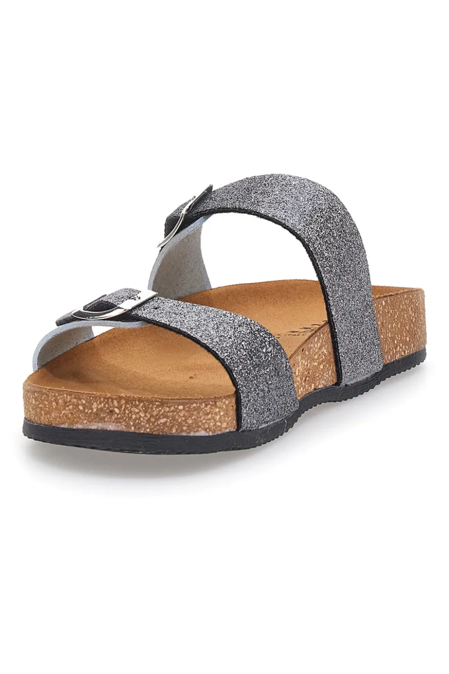 Ciabatte Grigie con Doppia Fibbia PITTARELLO TIERRA 335A006SR