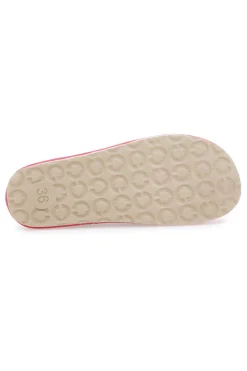 Ciabatte grigie in feltro con profilo rosa Inblu 39 CS