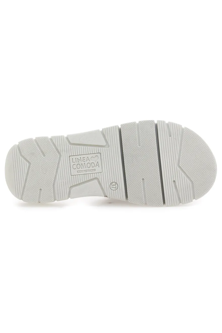 Ciabatte Grigie Made in Italy con Soletta autoadattante anti-shock Linea Comoda 7990