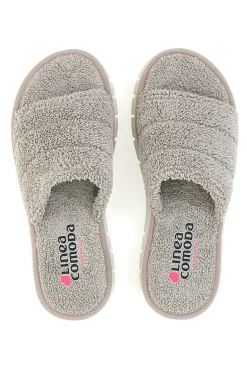 Ciabatte Grigie Made in Italy con Soletta autoadattante anti-shock Linea Comoda 7990